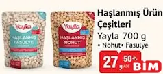 YAYLA HAŞLANMIŞ ÜRÜN ÇEŞİTLERİ NOHUT/FASULYE 700 G